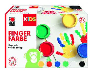 Marabu KiDS Fingerfarbe 6ER-SET, 6 X 100 ML