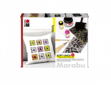 Marabu Textil Soft Linol Print & Colouring Set