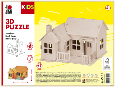 Marabu KiDS 3D Puzzle Strandhaus